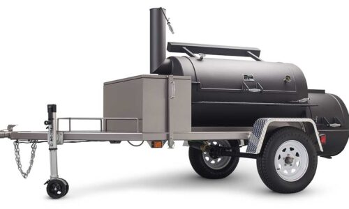 The Frontiersman Ready to leave cooking for the family, friends, and mid-sized gatherings behind? The Frontiersman is intended to help you forge a new path; maybe you have dreamed of turning your hobby into a career such as competitive cooking, event catering, mobile concessions, or even a restaurant. This 30″ pit, built to your specifications, will help you conquer that dream. The Frontiersman is available in either a single, double, or triple door model. Call or e-mail us to custom configure the Frontiersman to your specifications.