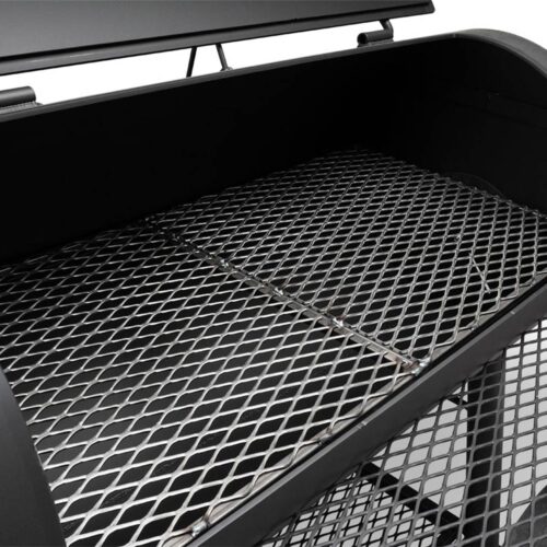 The Abilene 20-inch offset smoker grill with dual-damper airflow system and heavy-duty steel construction