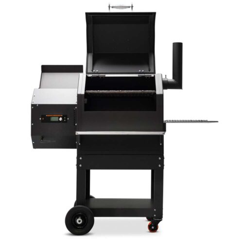 Yoder Smokers YS480S pellet grill with ACS digital controls, Wi-Fi connectivity, and heavy-duty steel construction