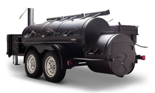 The Frontiersman Ready to leave cooking for the family, friends, and mid-sized gatherings behind? The Frontiersman is intended to help you forge a new path; maybe you have dreamed of turning your hobby into a career such as competitive cooking, event catering, mobile concessions, or even a restaurant. This 30″ pit, built to your specifications, will help you conquer that dream. The Frontiersman is available in either a single, double, or triple door model. Call or e-mail us to custom configure the Frontiersman to your specifications.
