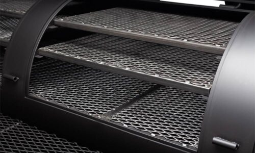 Yoder Smokers Frontiersman barbecue smoker available in single, double, or triple door models, customizable to specifications