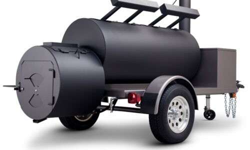 The Frontiersman Ready to leave cooking for the family, friends, and mid-sized gatherings behind? The Frontiersman is intended to help you forge a new path; maybe you have dreamed of turning your hobby into a career such as competitive cooking, event catering, mobile concessions, or even a restaurant. This 30″ pit, built to your specifications, will help you conquer that dream. The Frontiersman is available in either a single, double, or triple door model. Call or e-mail us to custom configure the Frontiersman to your specifications.